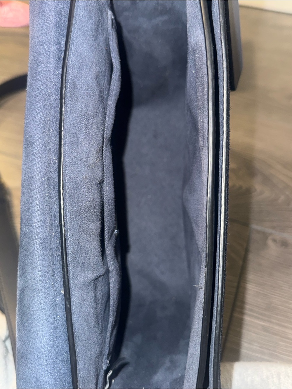 💙Coach Beat Saddle Bag C3688 Blue Pebbled Leather & Suede Crossbody 2021 - Picture 6 of 9